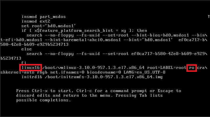 Linux16 Command Boot